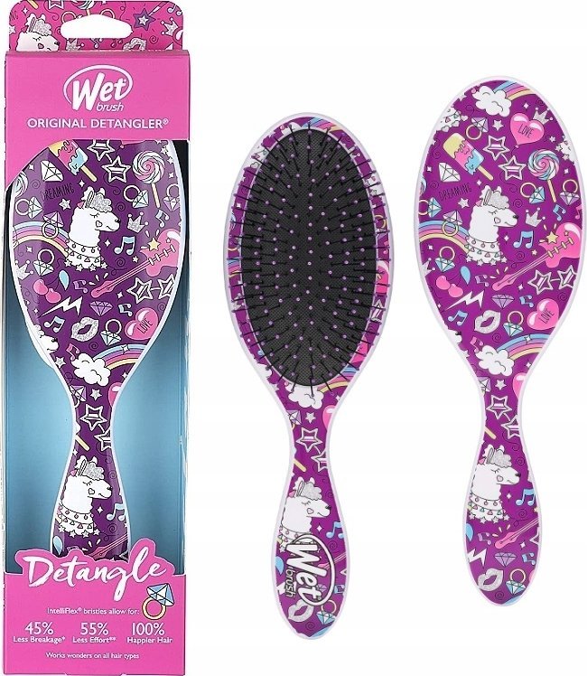 Wet Brush Wet Brush, Happy Hair Collection - Original, Detangler, Hair Brush, Llama, Detangle For Women