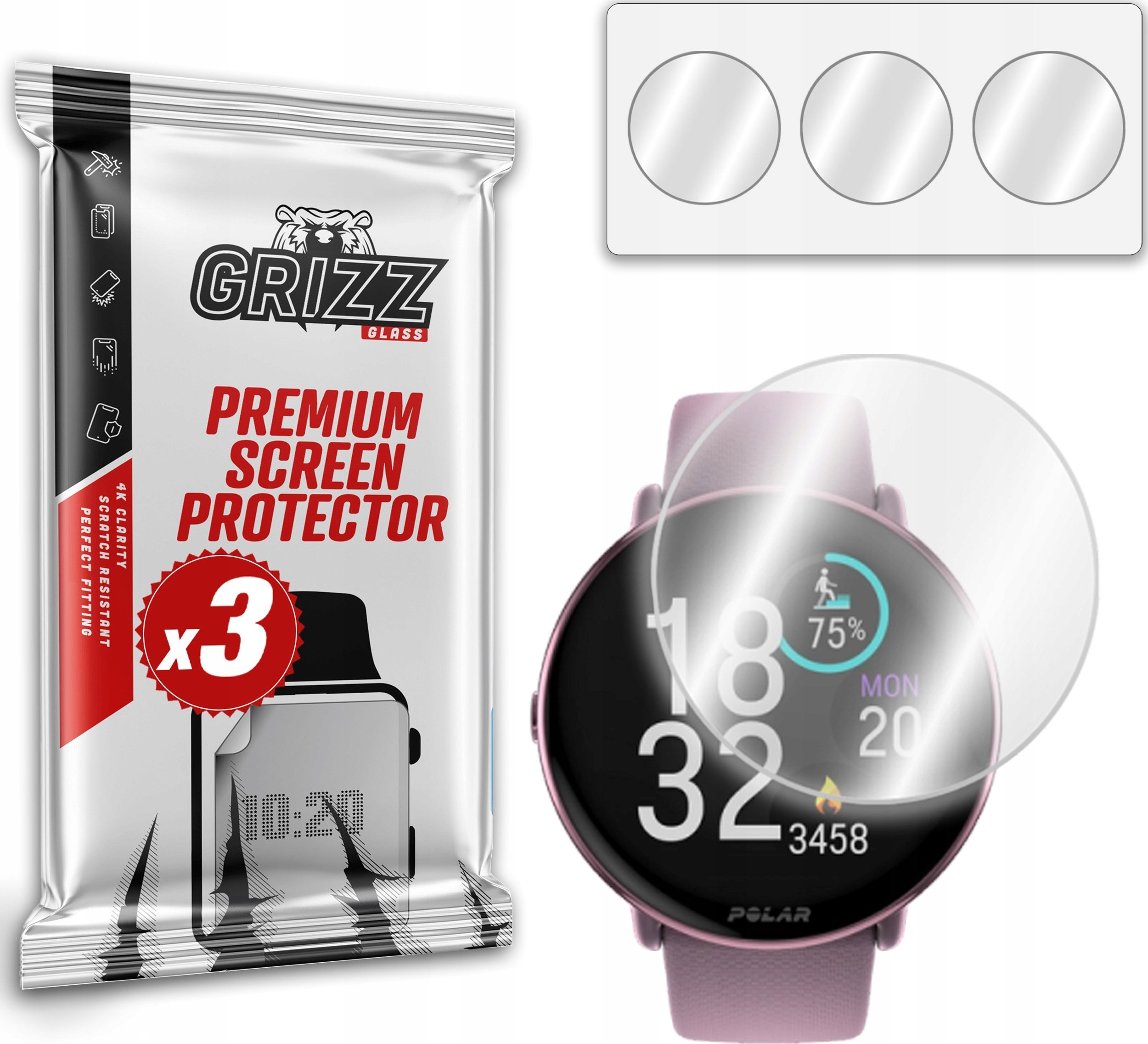 GrizzGlass Folia hydrożelowa GrizzGlass Hydrofilm do Amazfit Stratos Plus