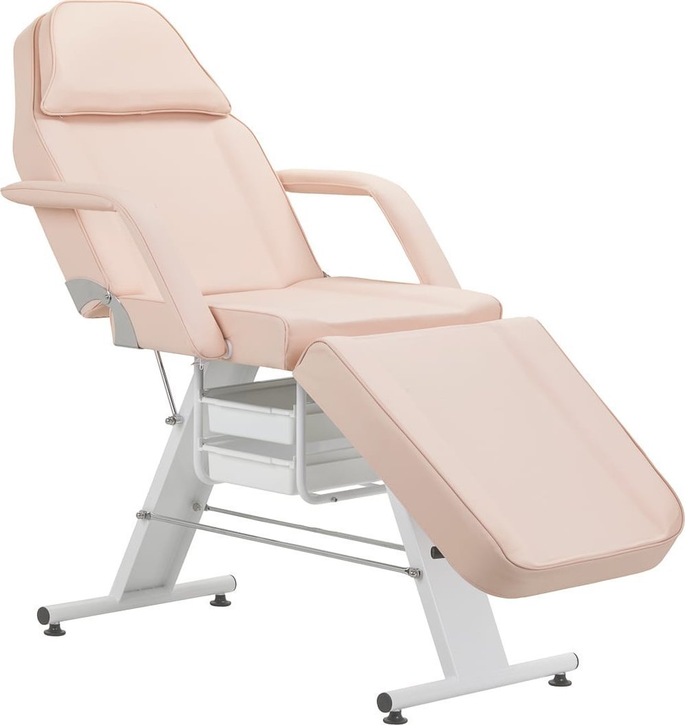 Activeshop Fotel kosmetyczny Basic 202 z kuwetami różowy