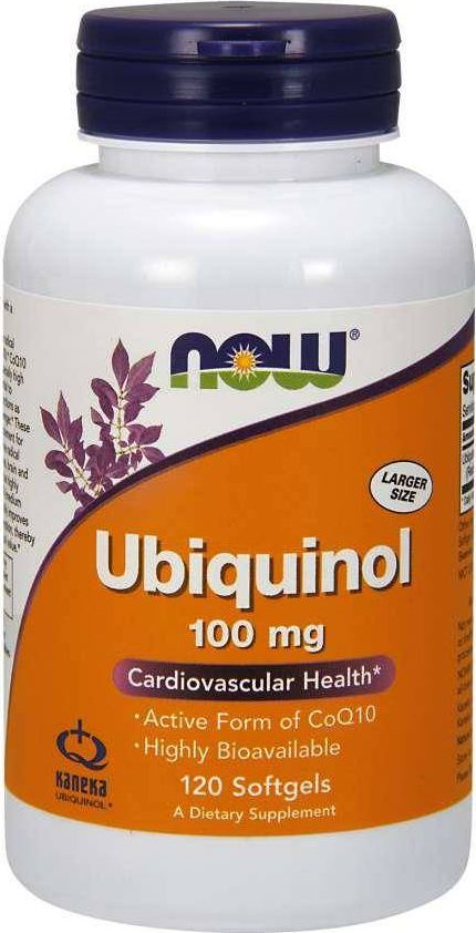 NOW Foods NOW Foods - Ubichinol, 100mg, 120 kapsułek miękkich