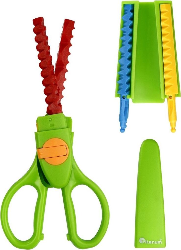 Titanum Nożyczki dekoracyjne 16.5cm 9 wzorów cięcia (400945)