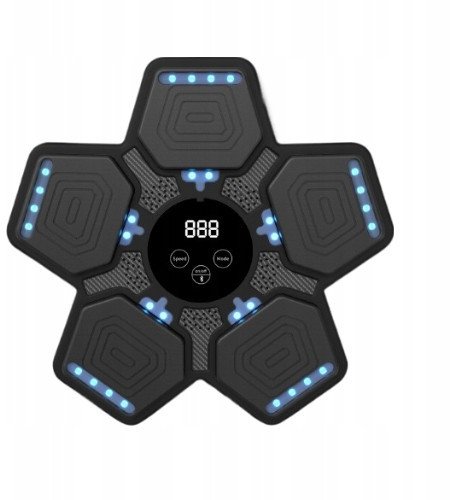 Music Boxing Machine Elektroniczna Tarcza Ścienna Bokserska Sport Czarna