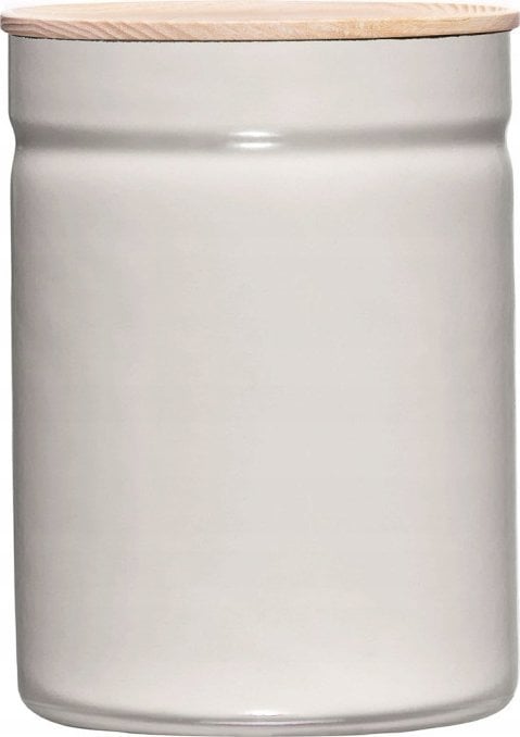 Riess RIESS - Pojemnik kuchenny z drewnianą pokrywą 2,2l Light Grey