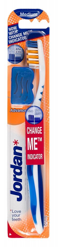 Jordan Szczoteczka do zębów Advenced Medium - mix kolorów