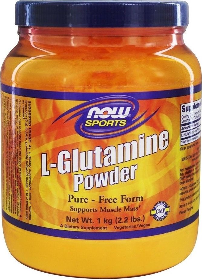 NOW Foods NOW Foods - L-Glutamina, 5000 mg, Proszek, 1000 g