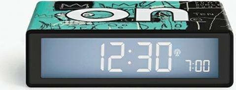 Lampa stołowa Lexon Lexon Flip+ X JMB Radio-controlled alarm clock black/equals pi LR150BSQ-B