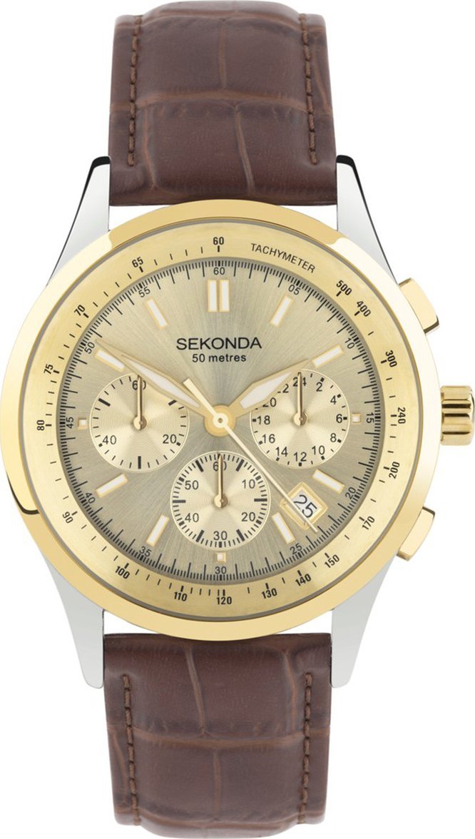 Zegarek Sekonda Zegarek męski Sekonda 30110 brązowy