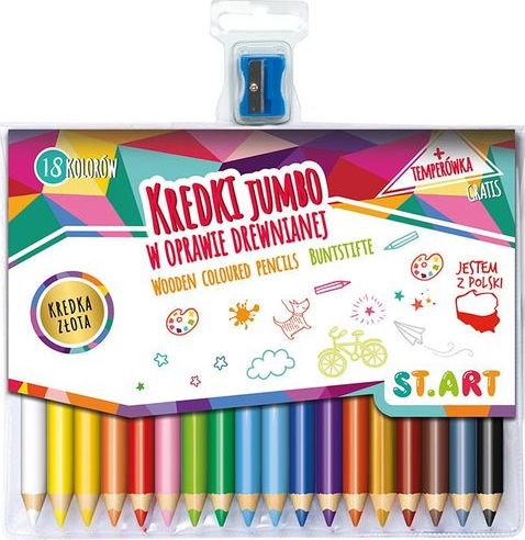 St. Majewski Kredki 18kol ST.ART drew.opr+temp. MAJEWSKI
