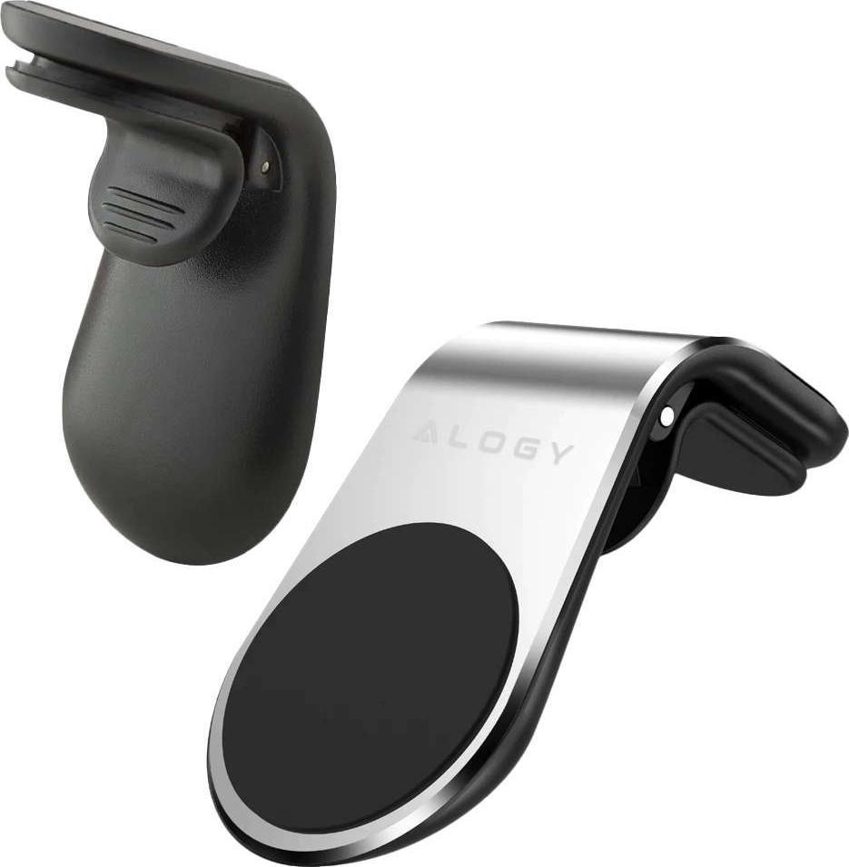 Alogy Alogy Magnetyczny uchwyt samochodowy do kratki srebrny uniwersalny