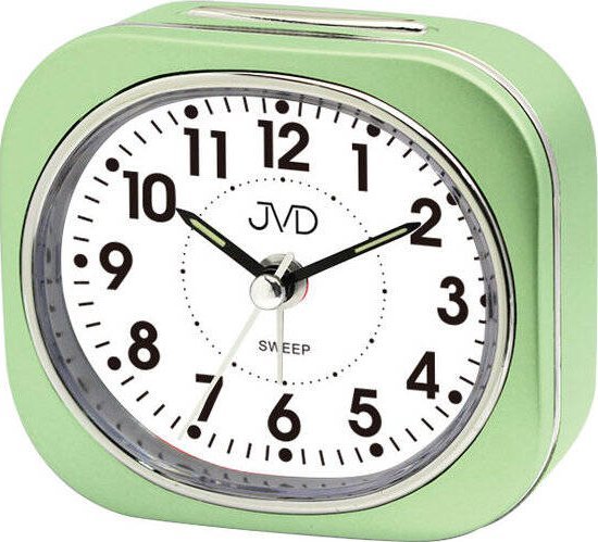 Budzik JVD SRP8001.2 8 cm cichy mechanizm podświetlenie .