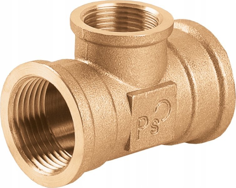 Perfexim Trójnik redukcyjny mosiądz WZW 1" x 3/4" wzmocniony PHA-314 G1xG3/4xG1 WZW PN16 [10/50]