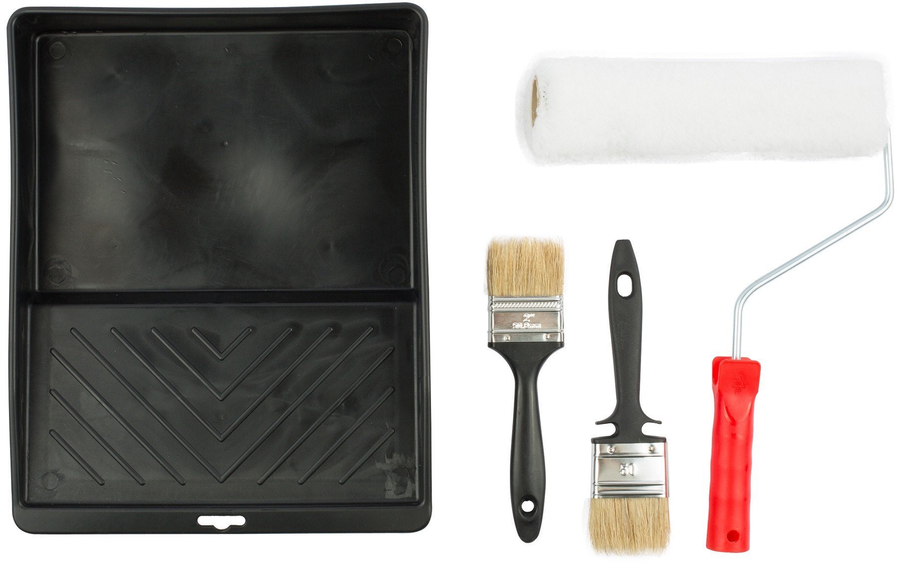 SET TRAY, 2BRUSHES AND ROLLER 23CM OKKO