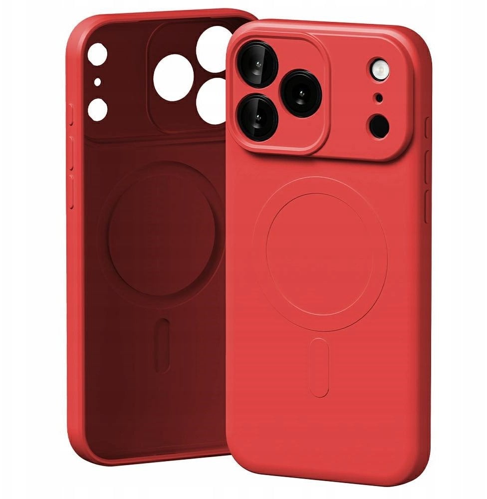 Etui Mercury Semi-Silicone MagSafe do iPhone 17 Pro Max czerwony