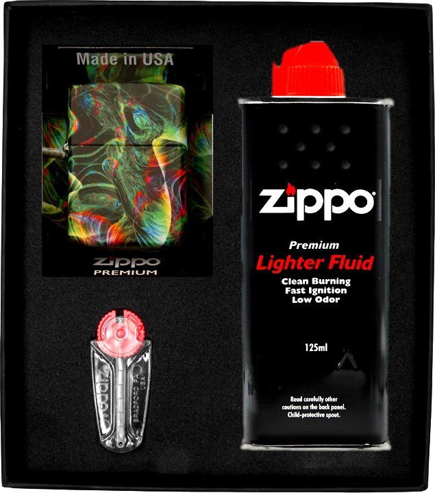 Zestaw ZIPPO Zapalniczka PSYCHEDELIC SWIR DESIGN Prezentowy No1