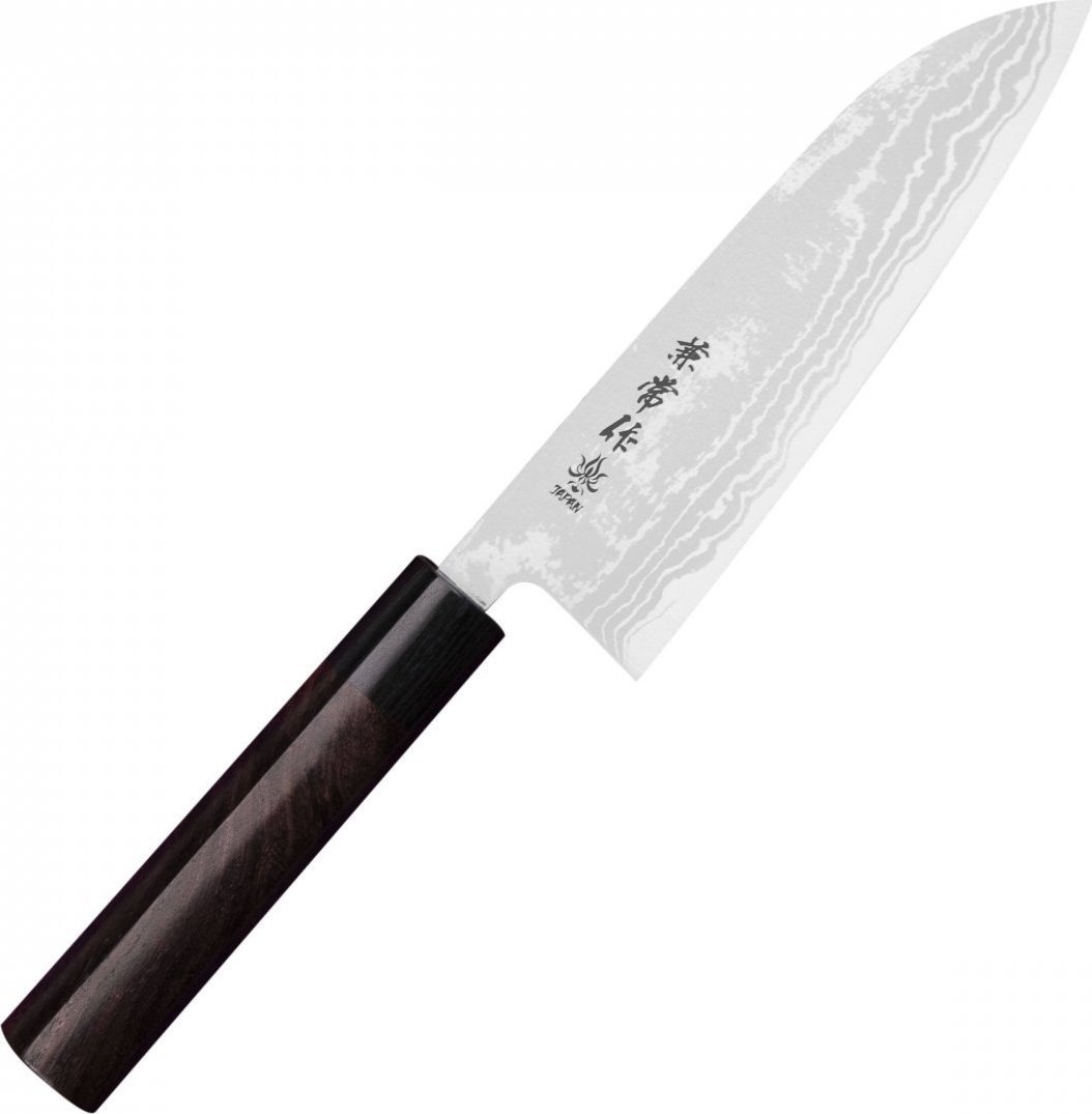 Kanetsune Zen-Bokashi Ao/ir Santoku 16,5