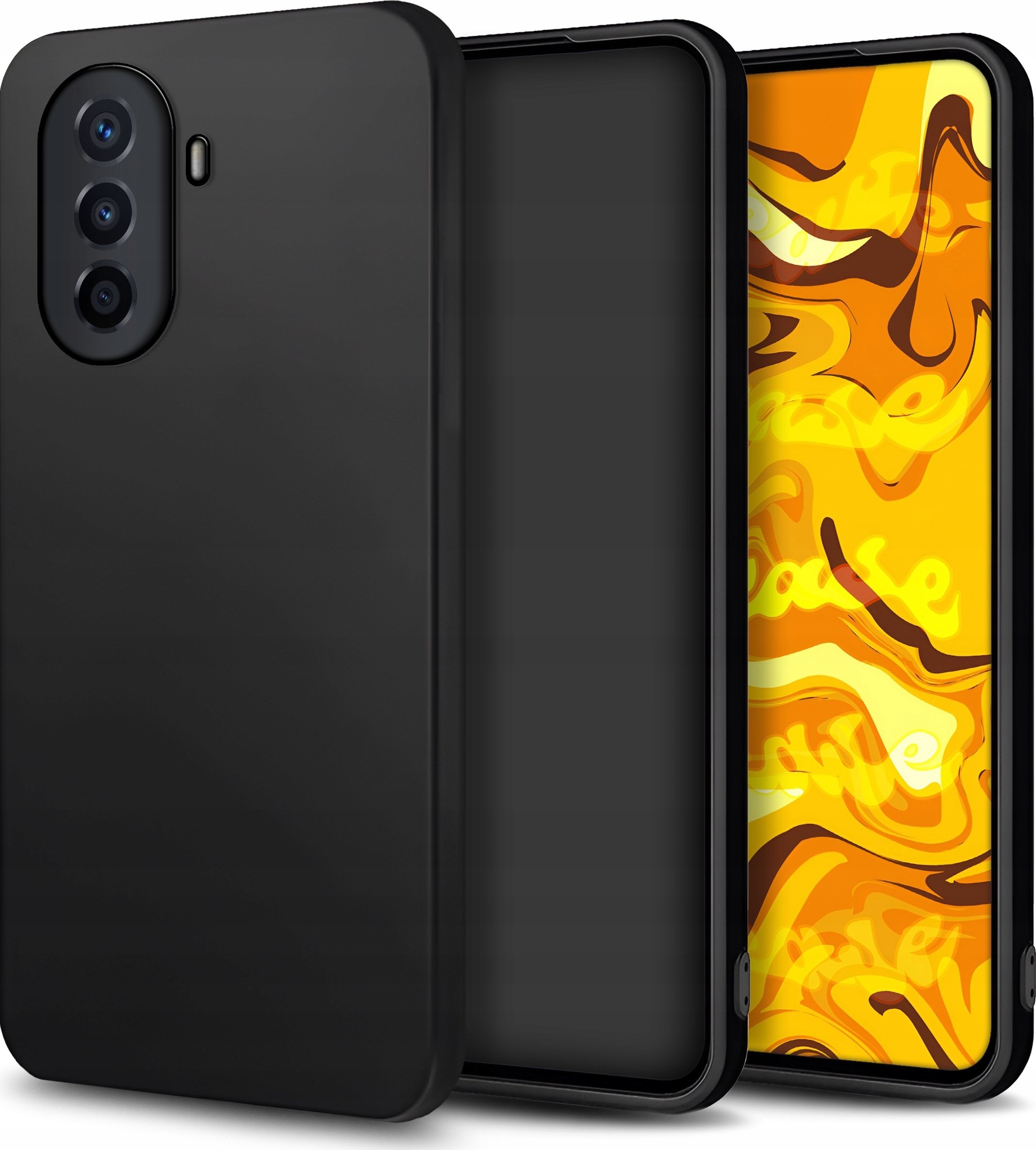 Hello Case ETUI DO HUAWEI NOVA Y70 CZARNE MATOWE SLIM CASE