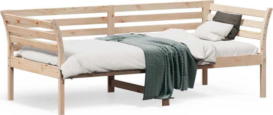 vidaXL vidaXL Łóżko dzienne bez materaca, 90x190 cm, lite drewno sosnowe