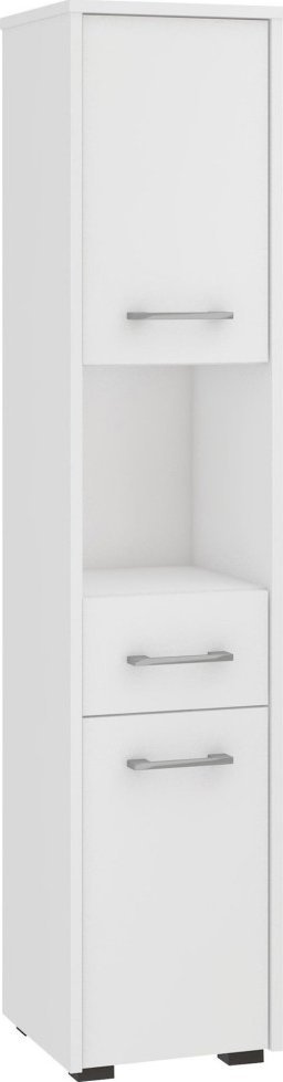 Fabryka Mebli Akord SŁUPEK REGAŁ ŁAZIENKOWY FIN 2D 1SZ 1W BIAŁY