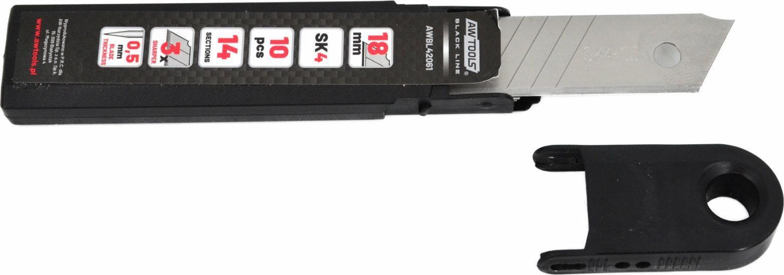 AWTools AWTOOLS OSTRZA WYMIENNE ŁAMANE 18mm/ 10szt. AWBL42061
