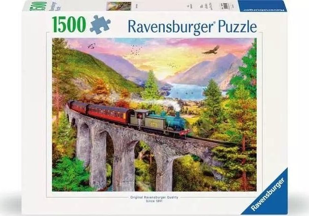 Ravensburger Puzzle 1500 Jesienna przejażdżka pociągiem