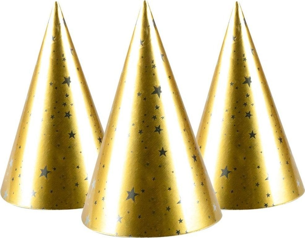 Czapeczki Golden party 4szt