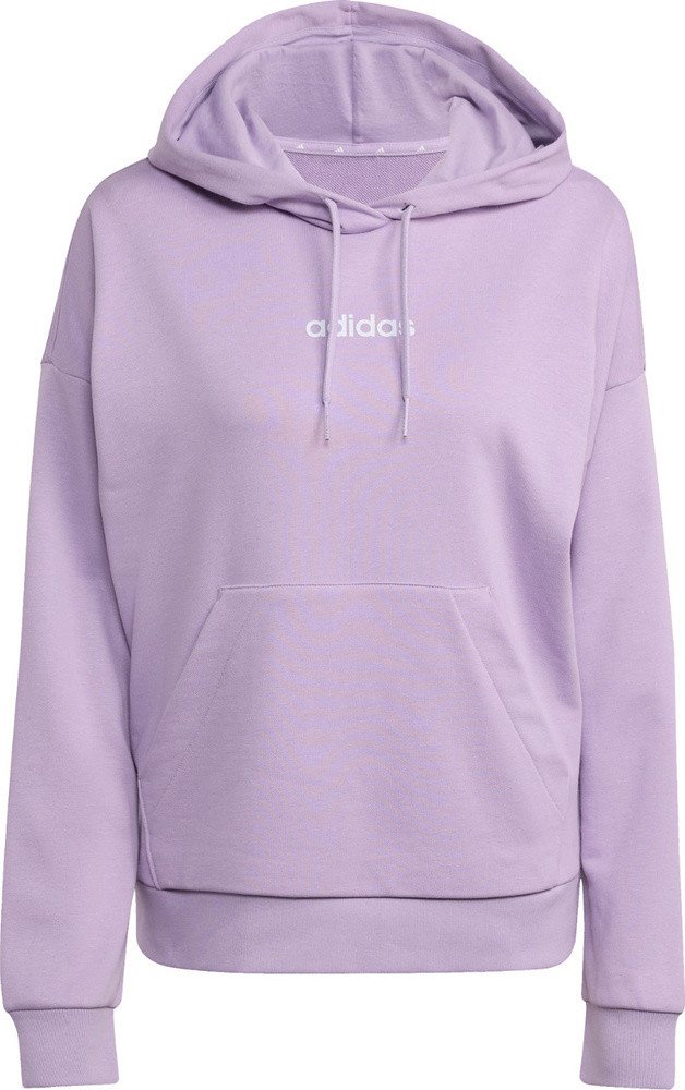 Bluza damska adidas Essentials Linear French Terry Hoodie fioletowa JY0036 M