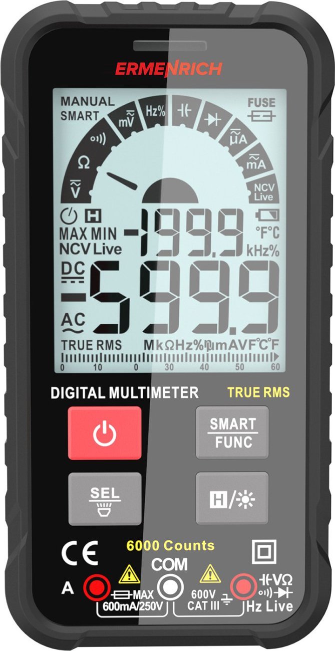 Dalmierz Ermenrich Uniwersalny miernik cyfrowy Zing TC19