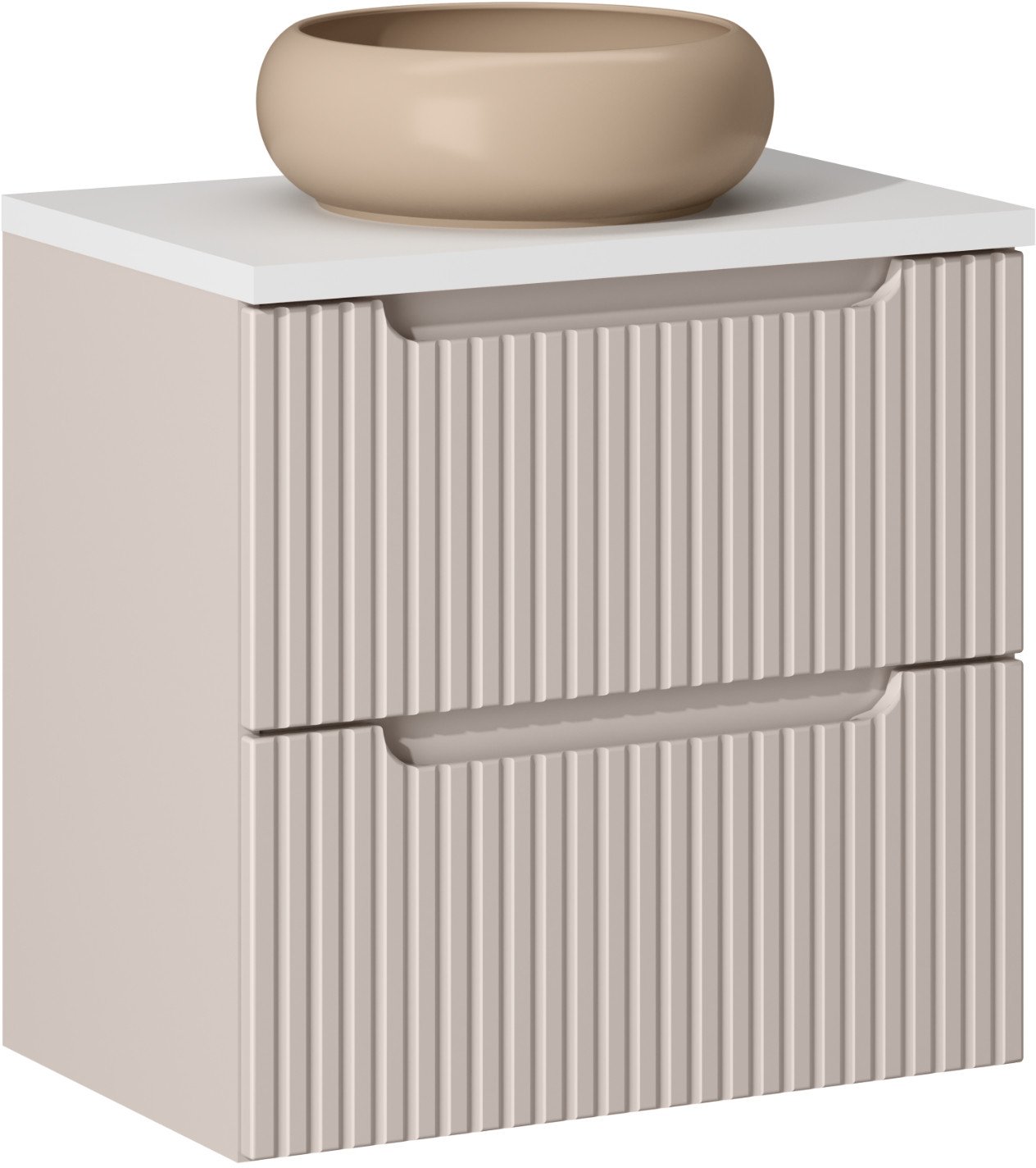 Zestaw meblowy 60cm z blatem i umywalką nablatową Wiki