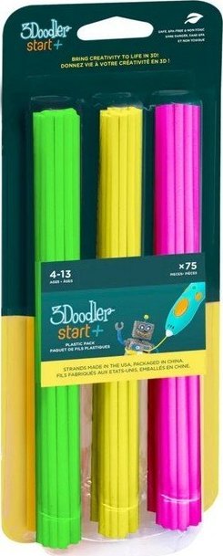 3Doodler Filament Start, 2.5mm, 75szt., 3 kolory, 3DS-ECO-MIX4-75