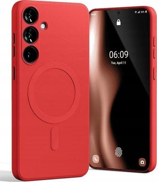 Mercury Mercury MagSafe Semi-Silicone Sam S24+ S926 czerwony /red