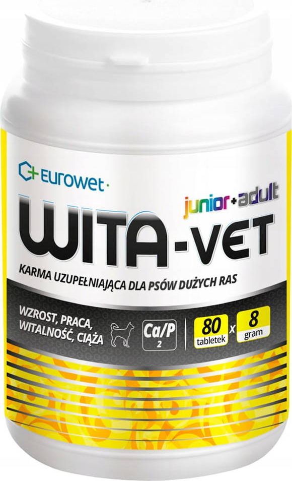 EUROWET WITA-VET JUNIOR+ADULT 8g 80tab
