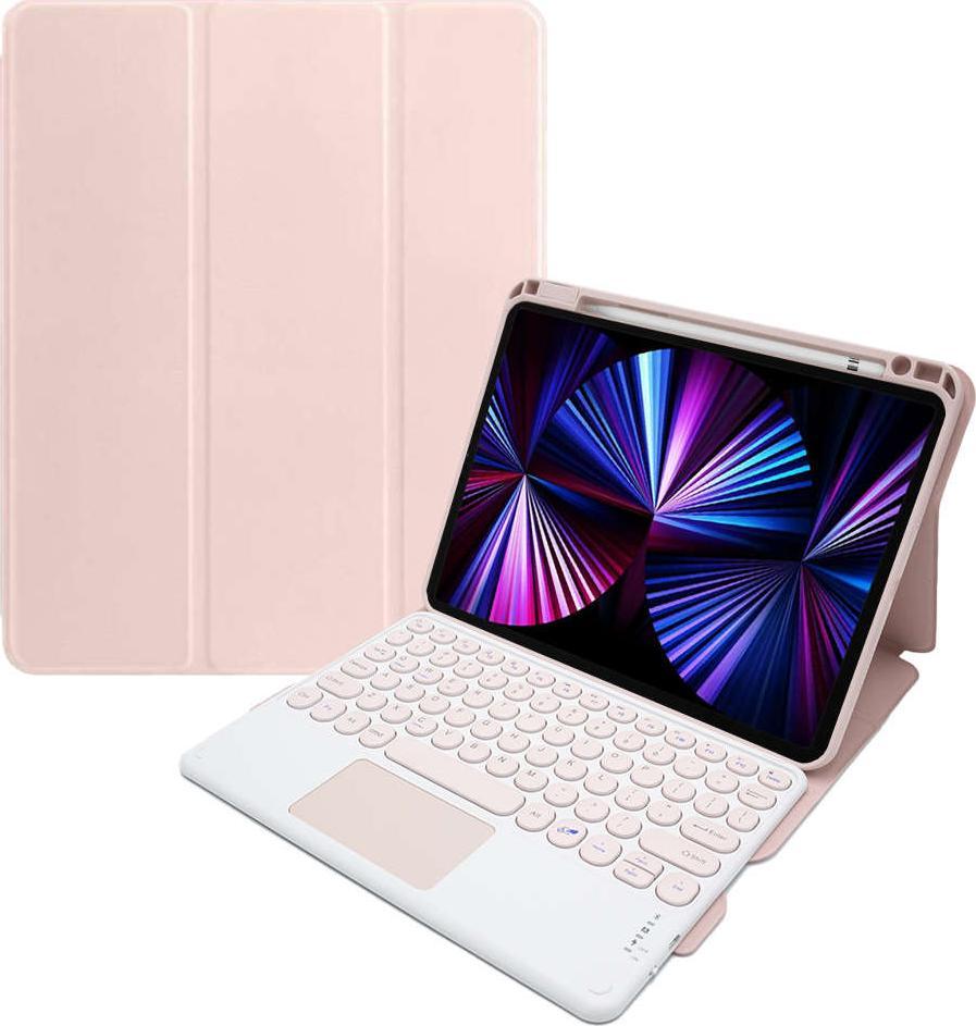 Alogy Etui Alogy Klawiatura Bluetooth Touchpad 4w1 Magnetyczne Pencil do Apple iPad Pro 11 2021 Różowe