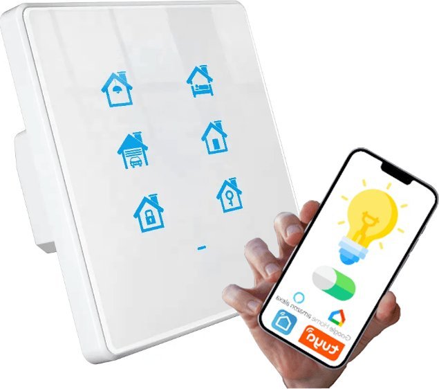 Spreest PRZEŁĄCZNIK PILOT SCEN SMART WIFI SZKLANY DOTYKOWY TUYA LED