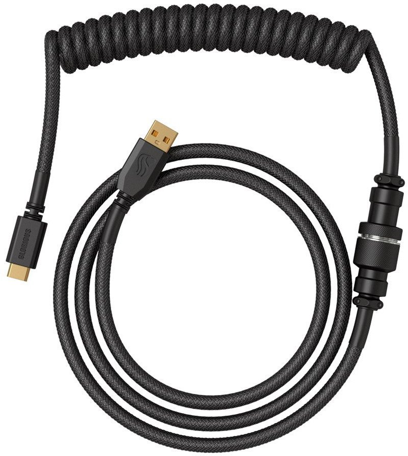 Kabel USB Glorious USB-A - USB-C 1.4 m Czarny (GLO-KB-ACC-CBL-COIL-PBLK)
