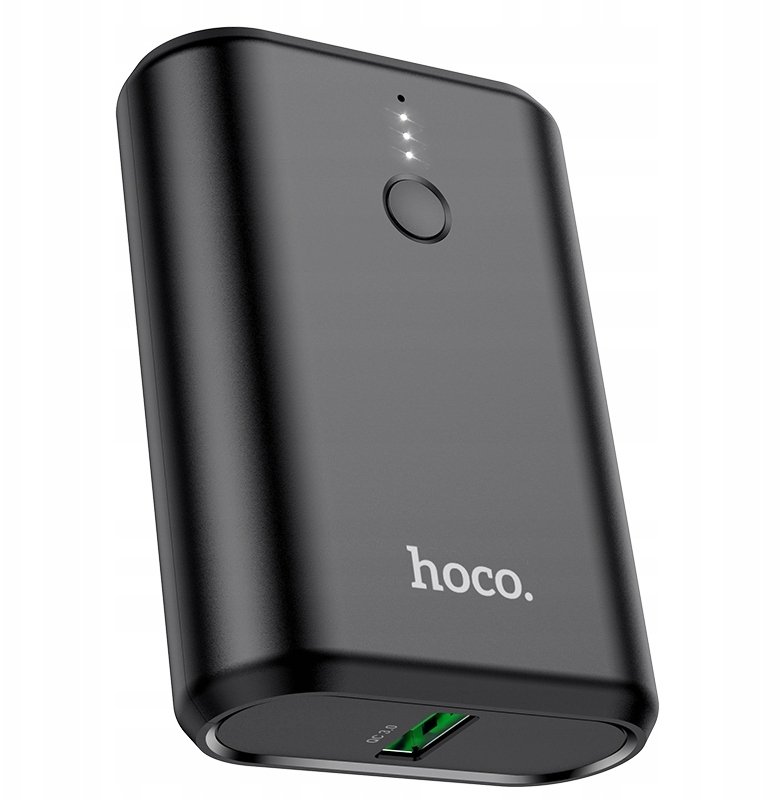 Powerbank Hoco Bateria zewnętrzna ( POWER BANK ) 10 000mAh QC Fast Charge Typ C PD20W + USB QC3.0 Q3 czarny