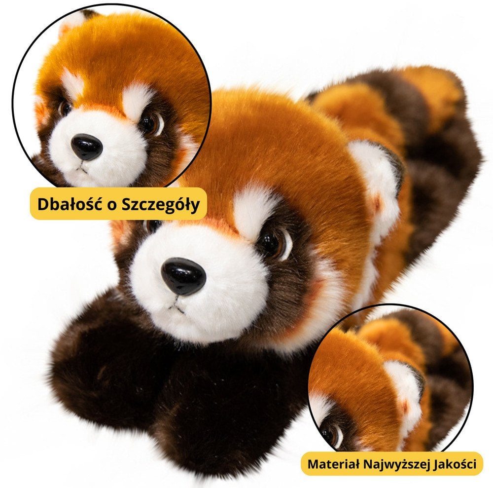 Pluszowa Panda Ruda Maskotka Brelok Kółko Karabińczyk 13cm