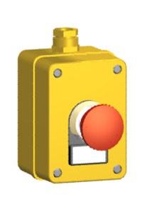 Promet Kaseta sterownicza typu KP z przyciskiem STOP awaryjnym - KP1-S3