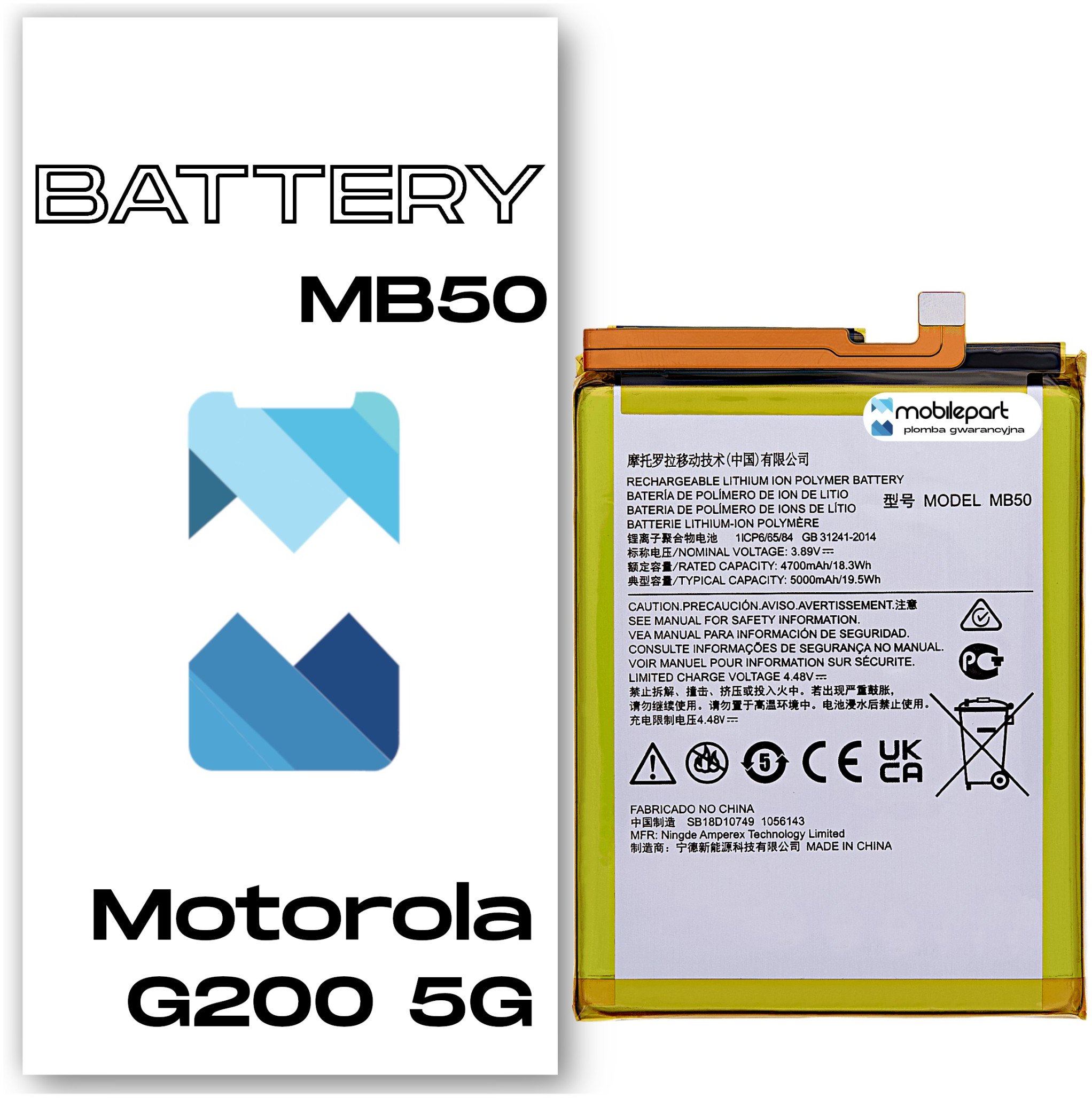 Bateria do Motorola G200 5G XT2175 Świeżej Produkcji Nowy Akumulator MB50