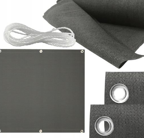 kontrast Osłona balkonowa balkon taras płot 1X5m szara