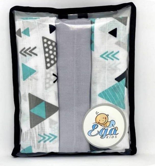 EgaKids Pielucha Muślinowa 60x80 cm 3 SZTUKI