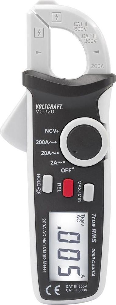 Voltcraft Miernik cęgowy VC-320 CAT II 600V CAT III 300V