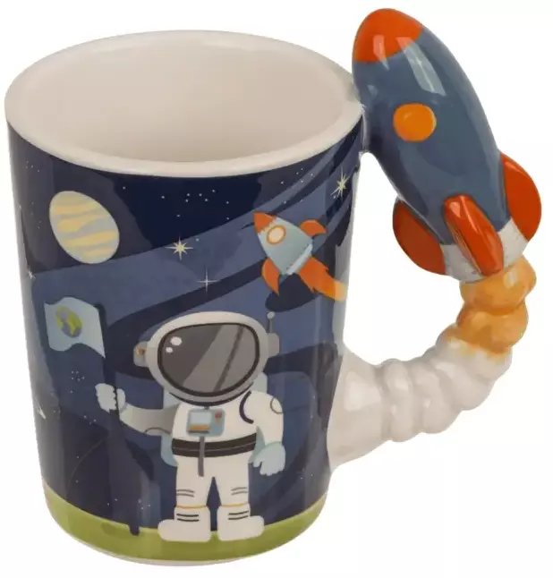Kubek Kosmonauty z Rakietą 375 ml - Prezent dla Chłopca