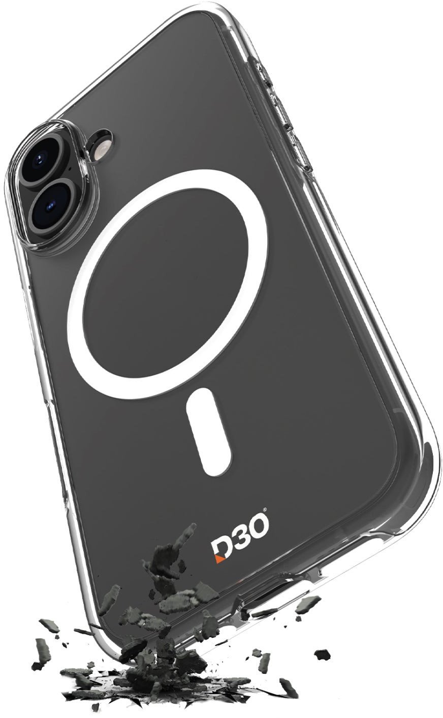 Etui Puro Impact Clear D3O TPU+PC kompatybilne z MagSafe na iPhone 17 - przezroczyste