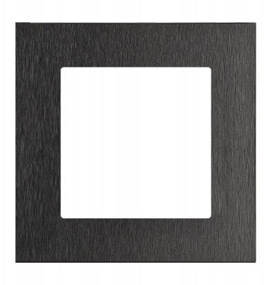 Simon 55 Ramka 1-krotna Nature Inox czarny TRN1/190