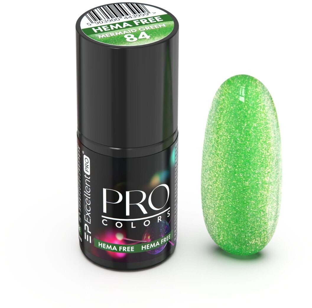 EXCELLENT PRO_Pro Colors lakier hybrydowy 84 Marmaid Green 7g
