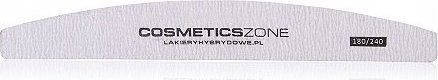 Cosmetics Zone Pilnik do paznokci łódka zebra 180/240 - Cosmetics Zone