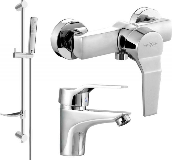 Bateria prysznicowa Mexen Mexen Caro DF72 zestaw prysznicowy, chrom - 746604DF72-00