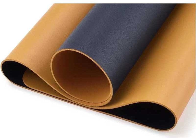 KOZO Skrivebordsunderlag 90x43cm Mørke Blå/Gul