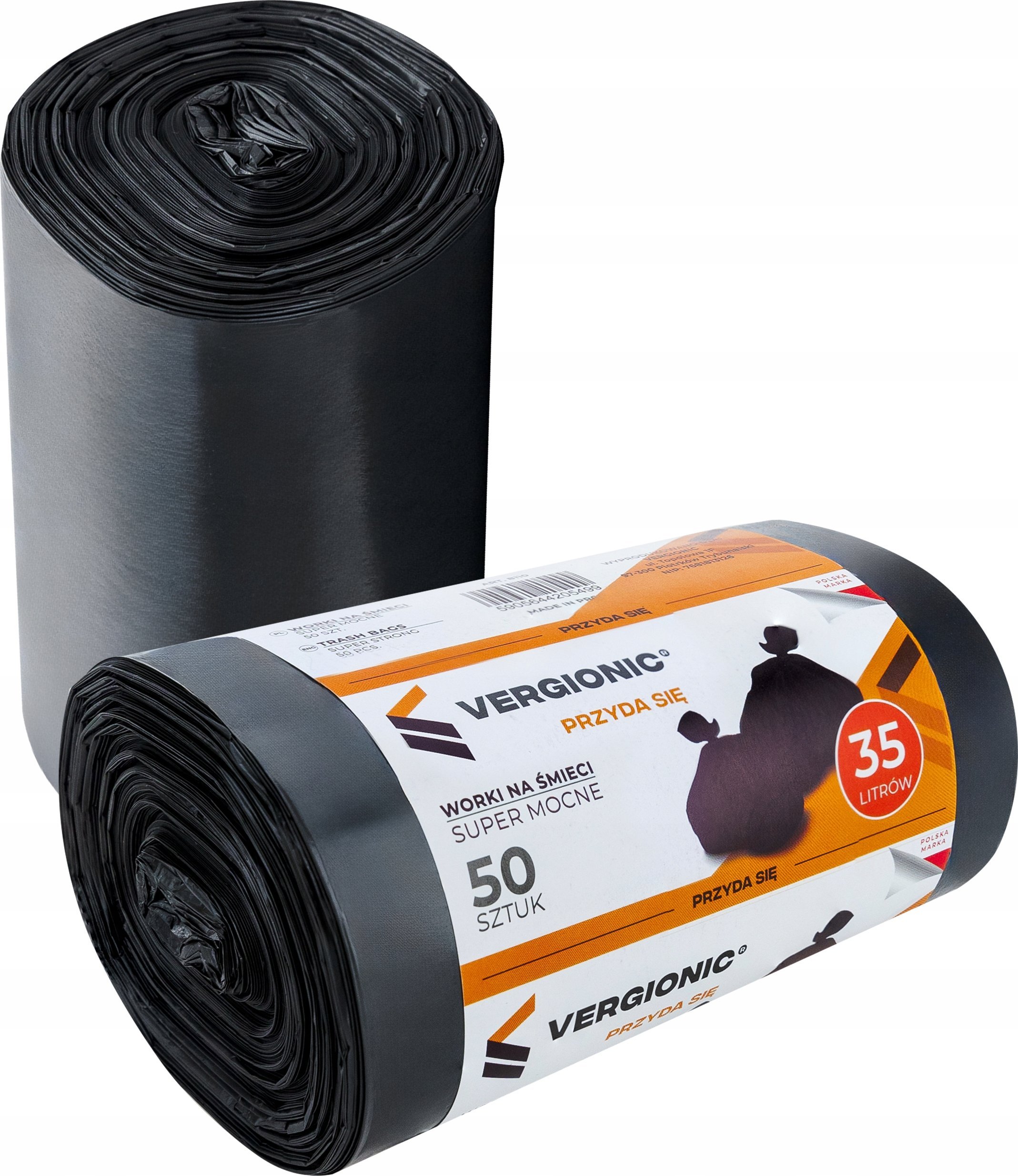 VERGIONIC Worki na śmieci 35l 50 szt. do kosza, mocne, grube, 35l VERGIONIC
