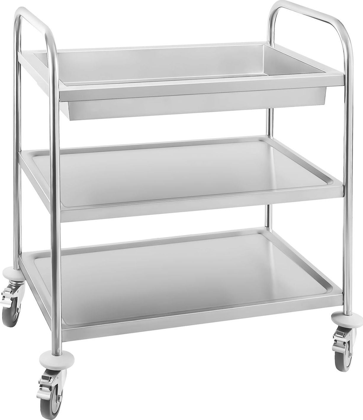 Royal Catering Wózek kelnerski 3-półkowy ze stali nierdzewnej do 225kg RCGW 1 (10010354)